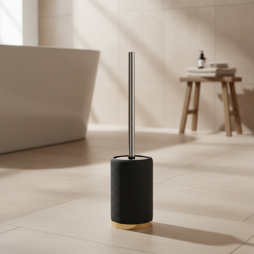 Set de Baño Root Negro x 4 Piezas