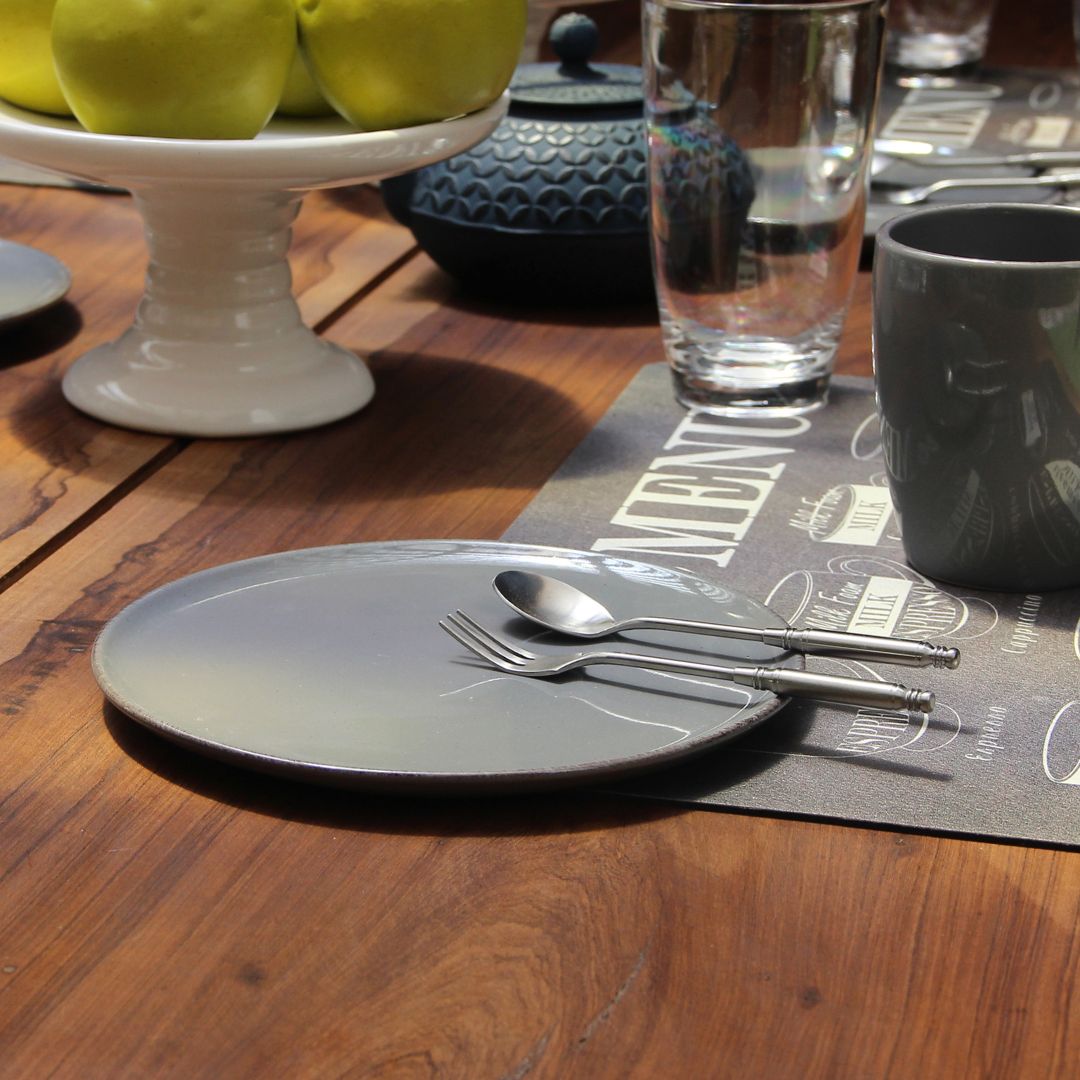 Plato Postre Positano Grey