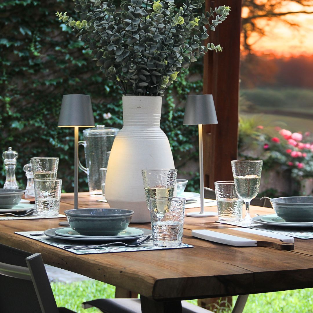 Juego 18 Piezas Melamina Gris/Menta