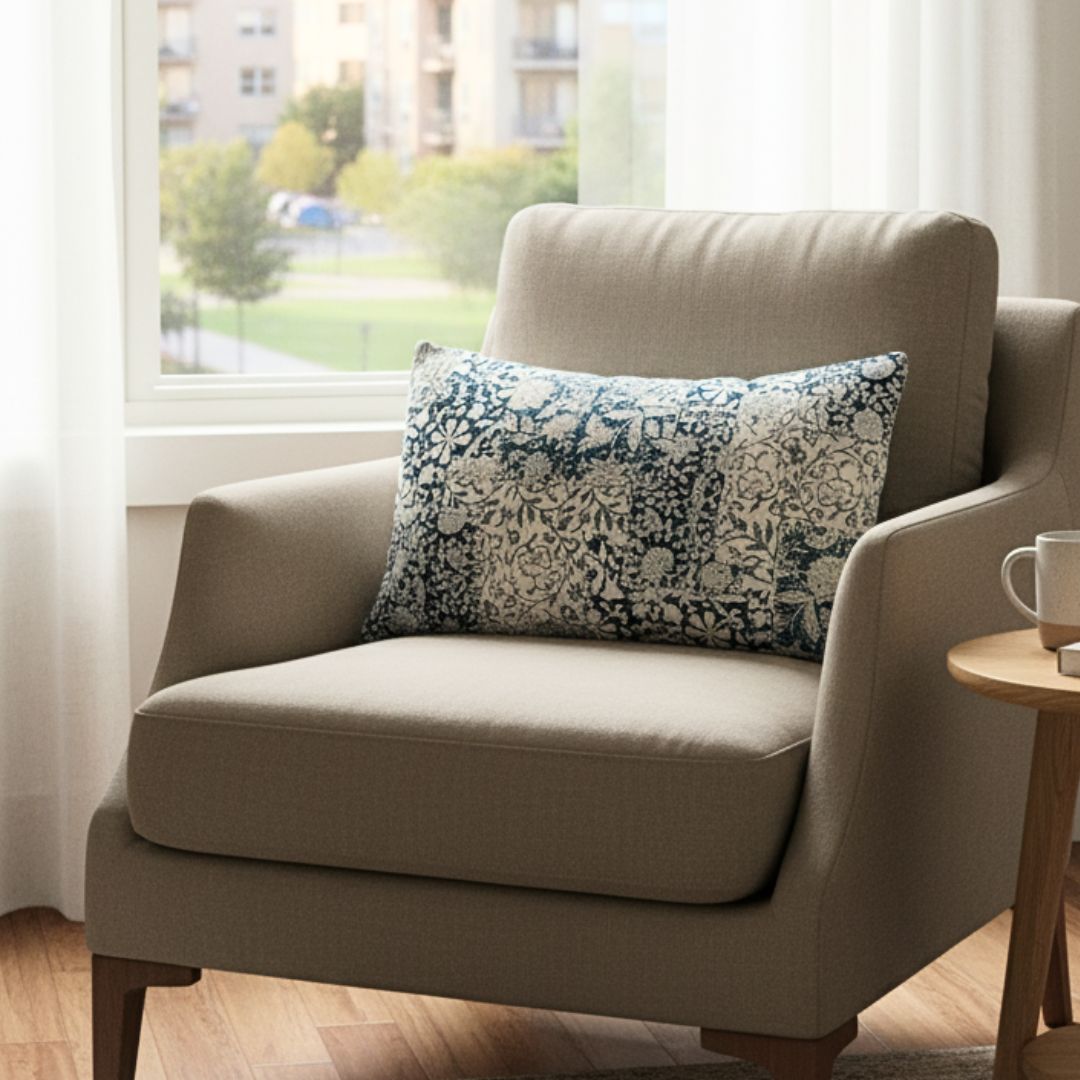 Almohadon Floral Hindú 35x60 Cm