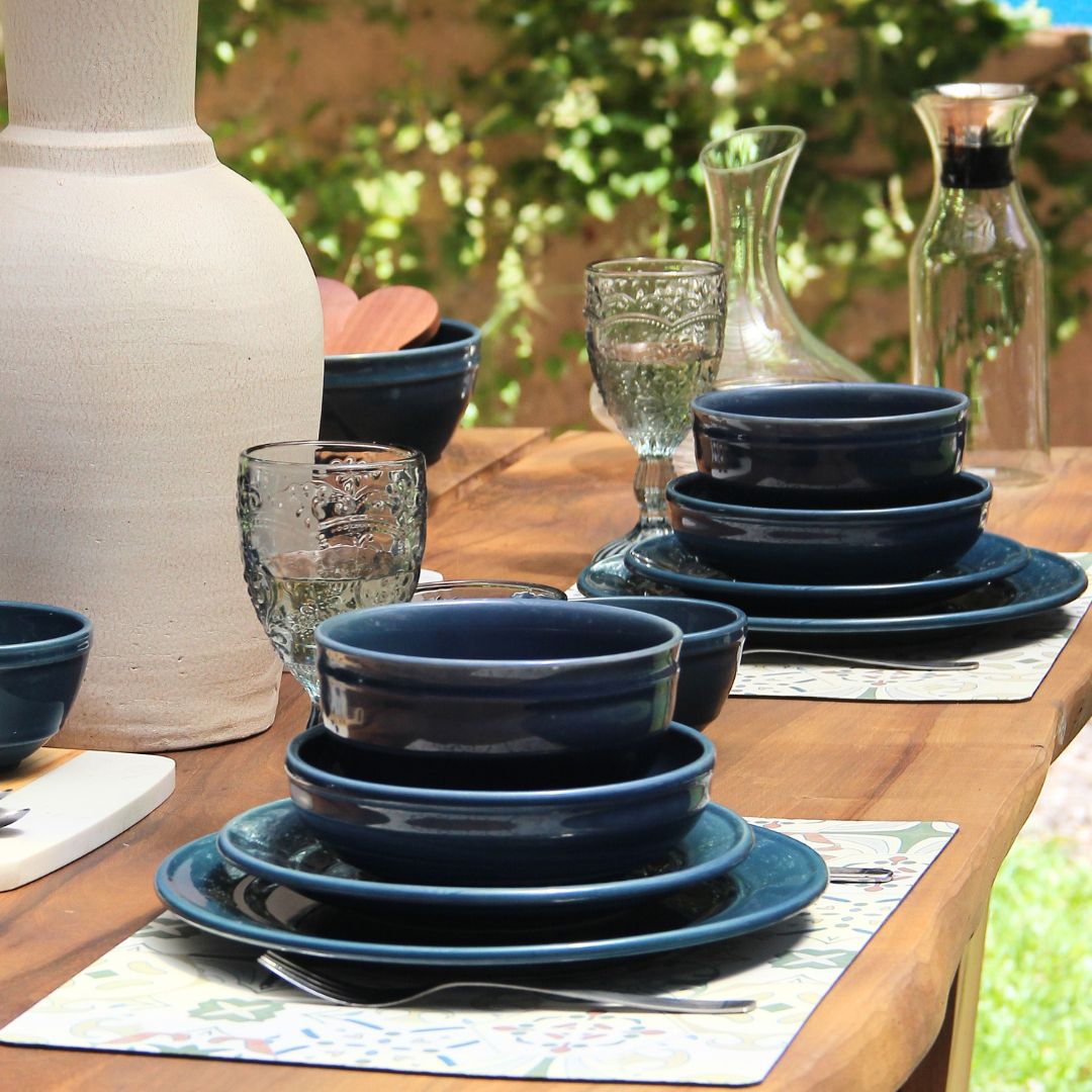 Juego 18 Piezas Lisboa Azul