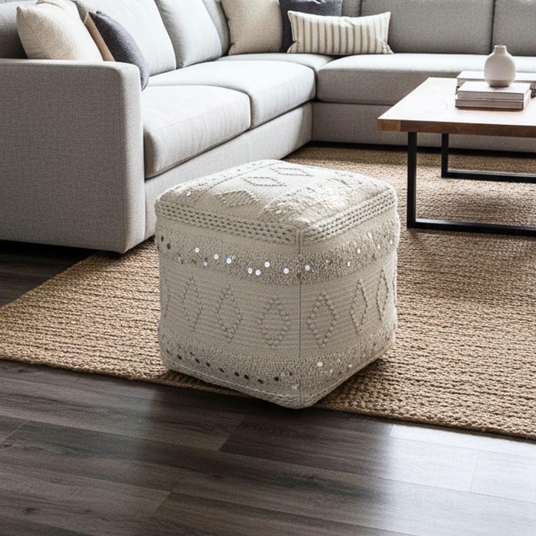 Puff Diamante 45x45x45 Cm