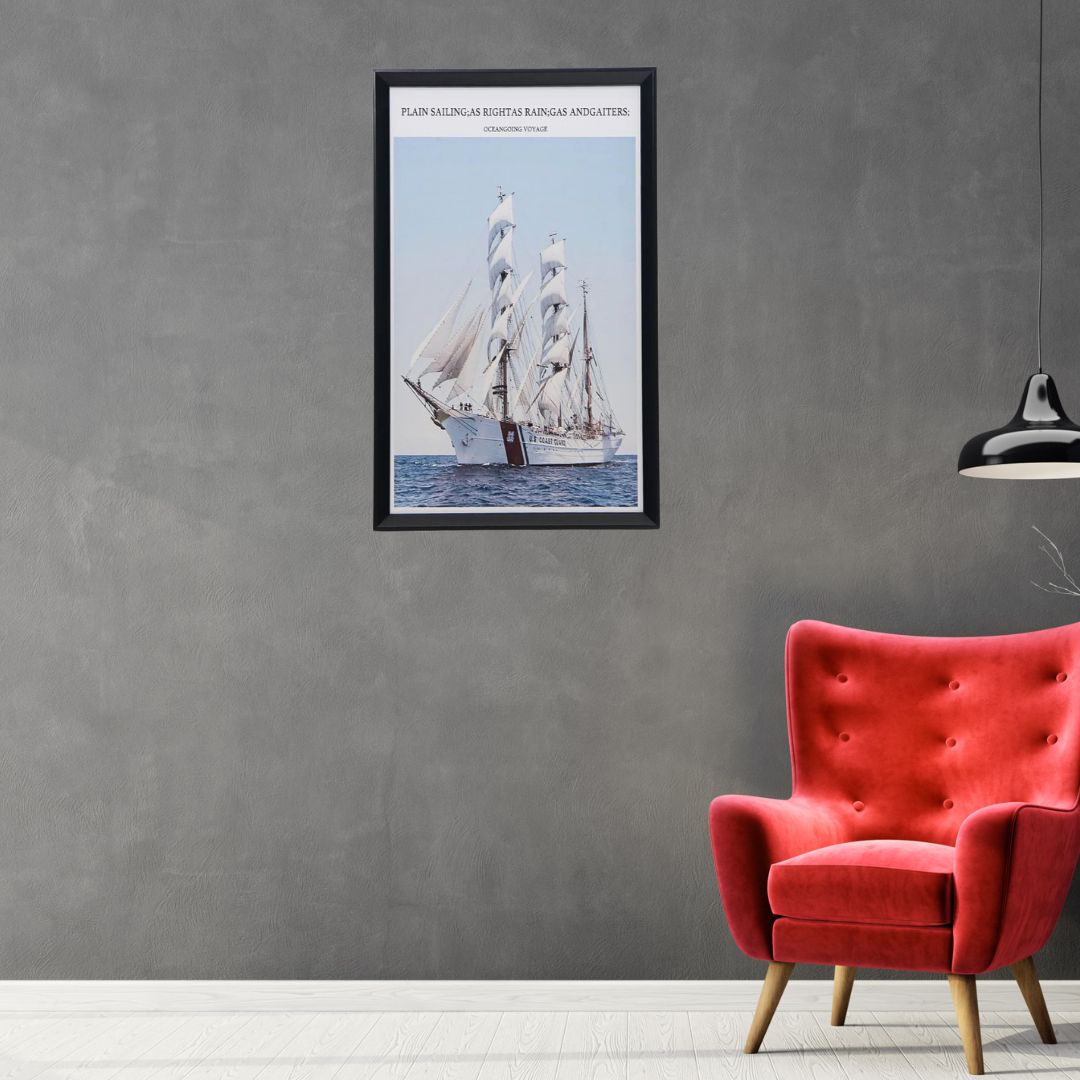 Cuadro Sailing 30x50 cm Marco Negro