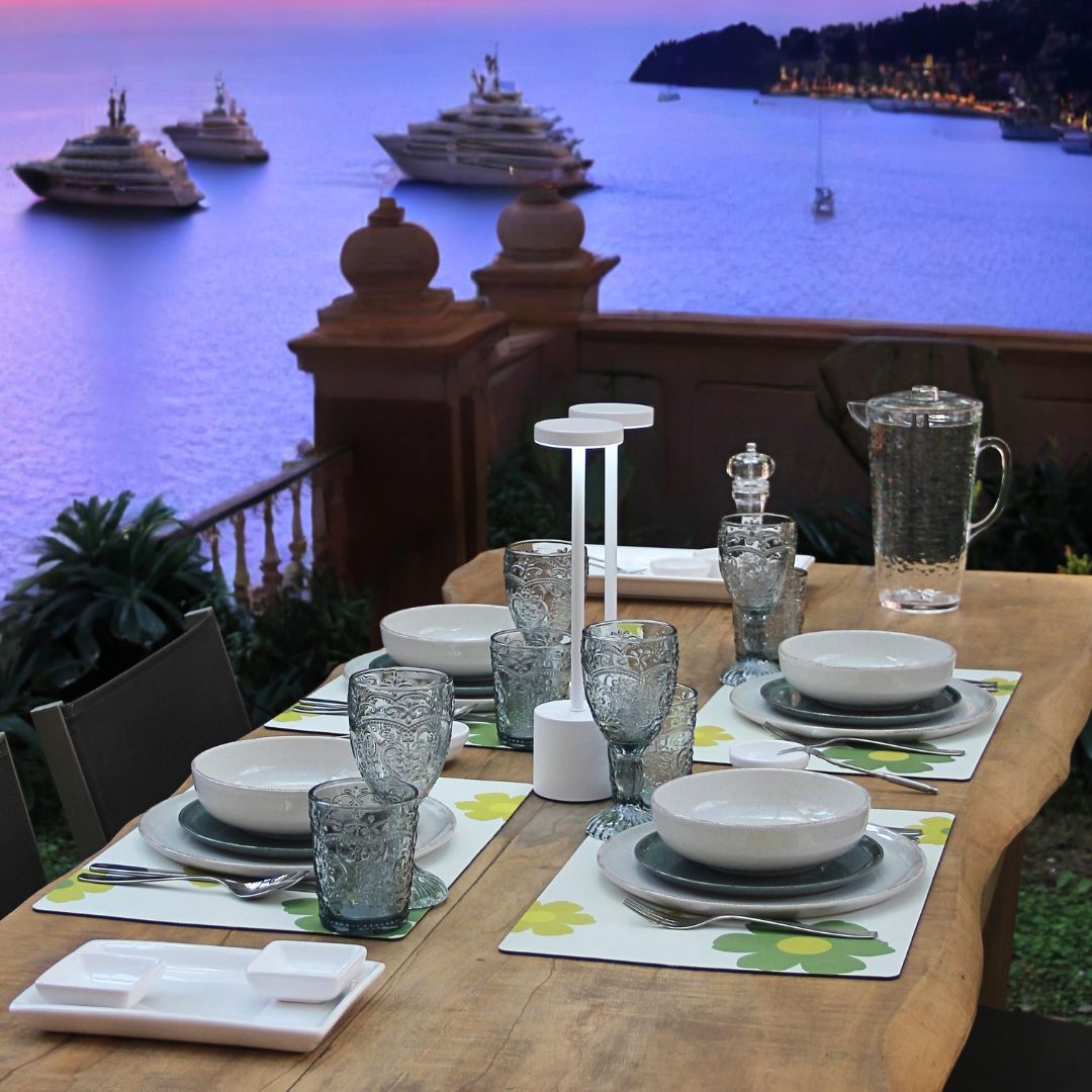 Pack 4 Platos Postre Positano Green