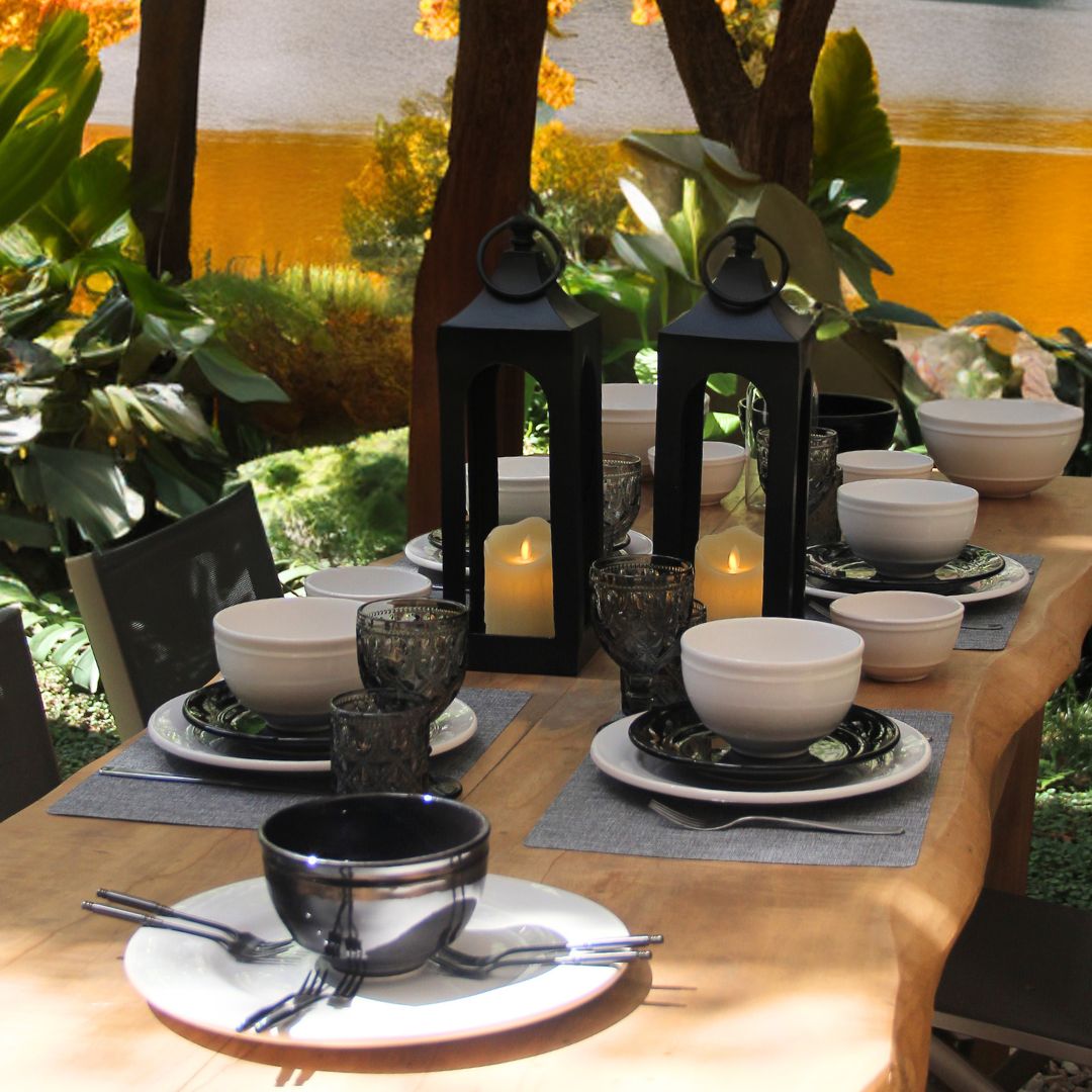 Farol Metal Chico Negro 40 cm