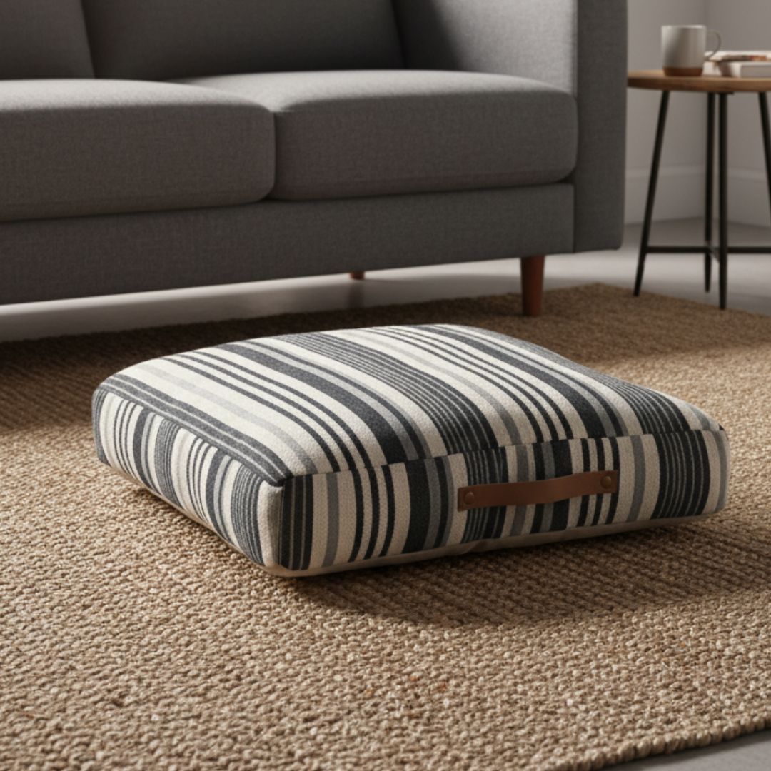 Almohadón Line Grey 60 cm x 60 cm x 10 cm