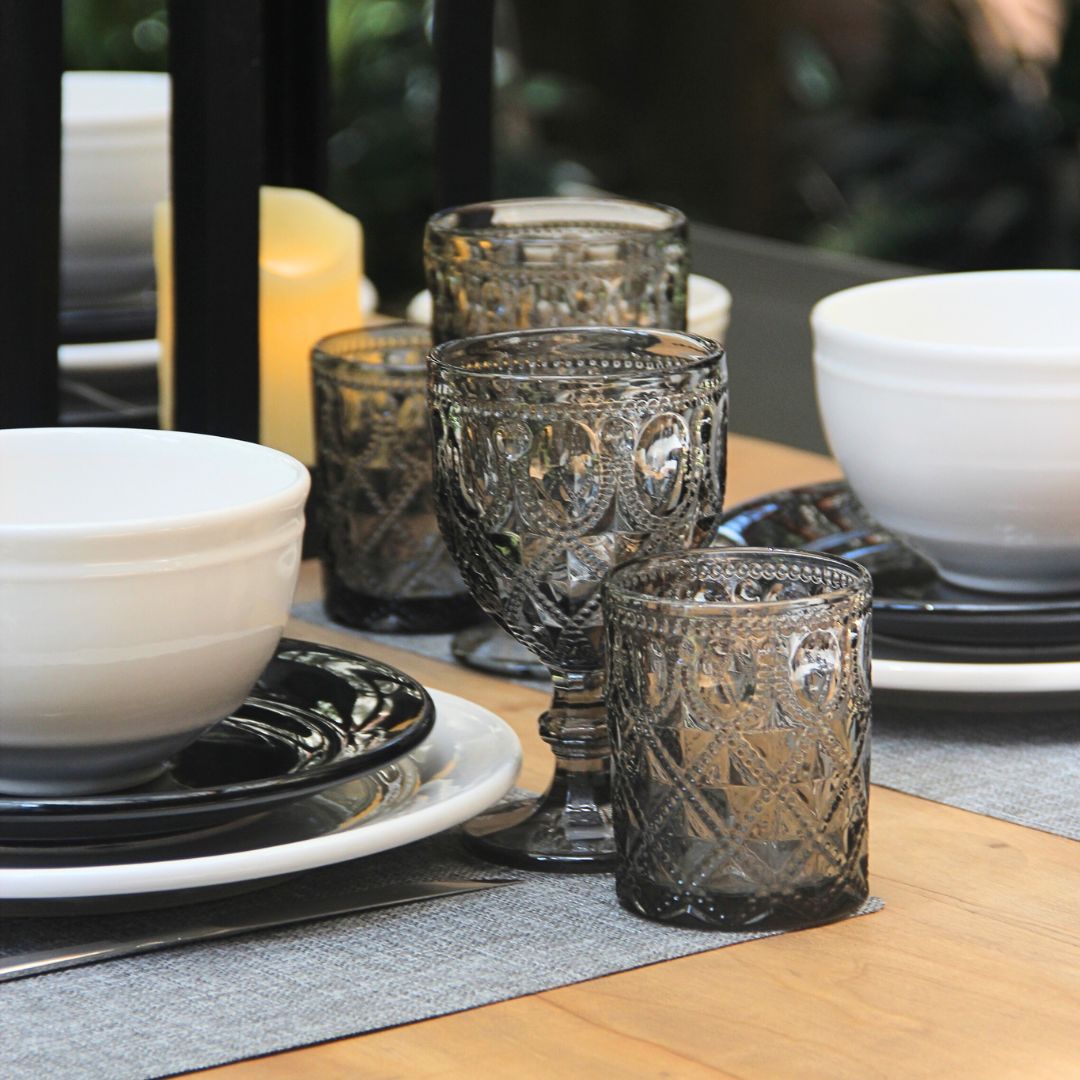 Pack 6 Vasos Diamond Grey