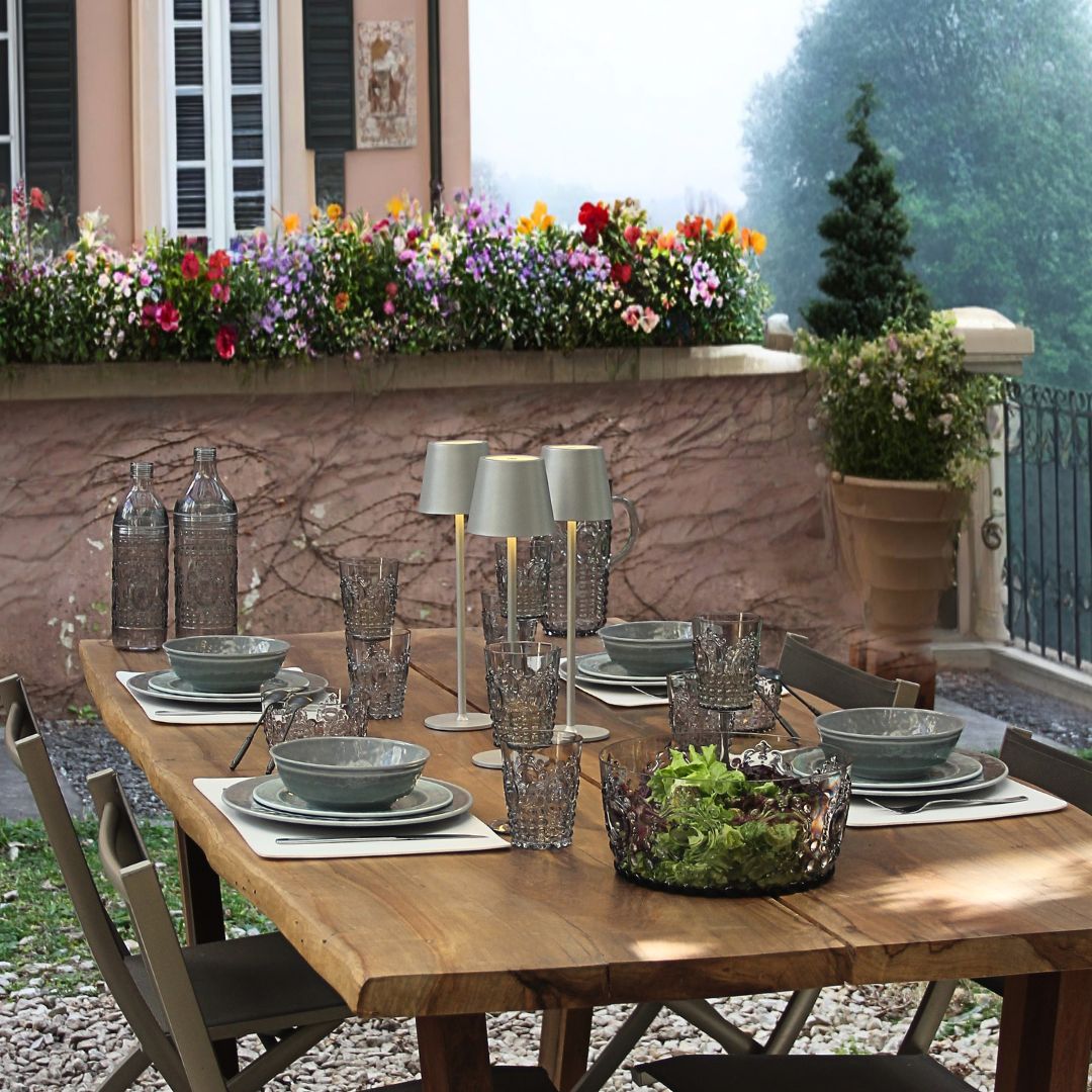 Juego 6 Copas + 6 Vasos Acrílico Smoky