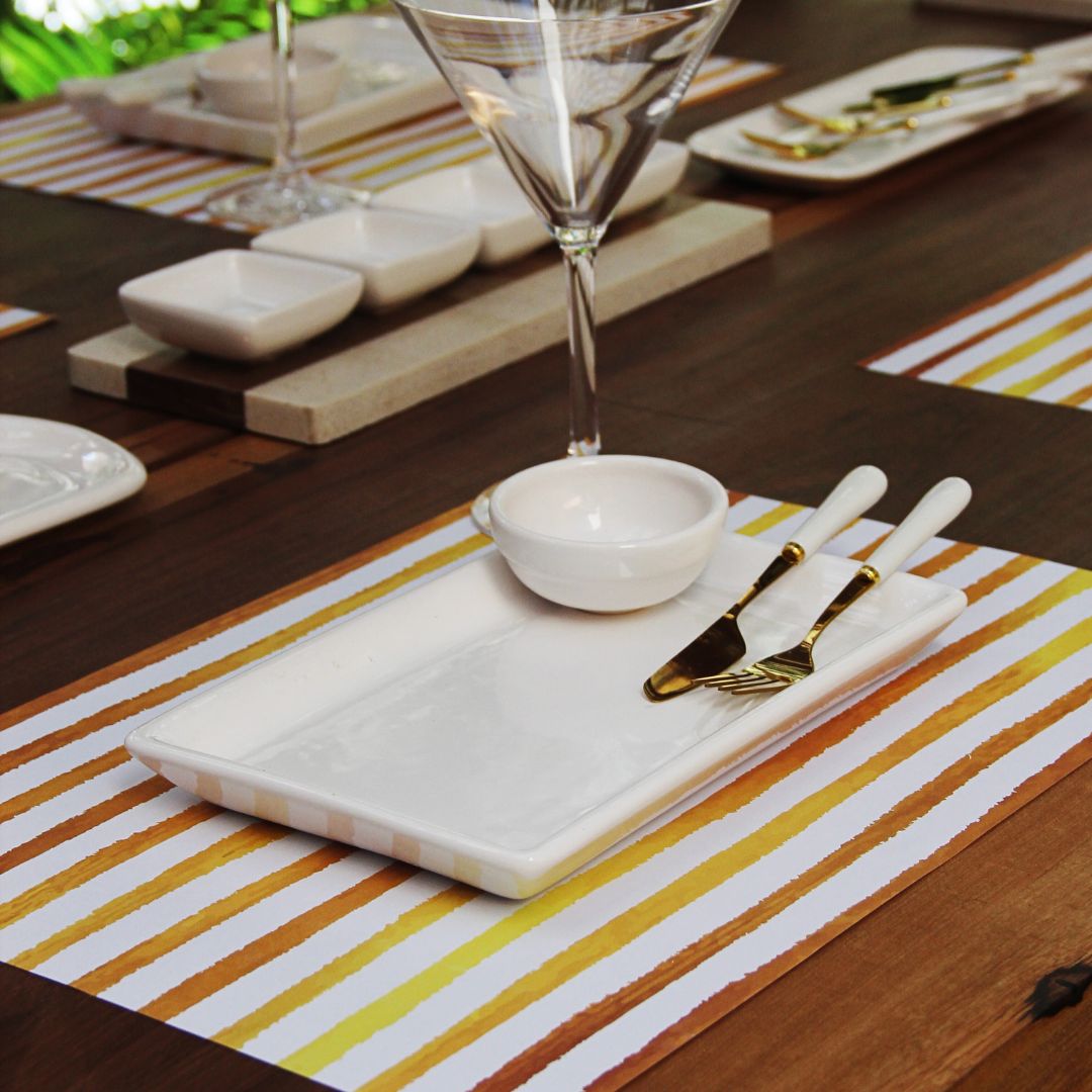 Plato Postre Rectangular