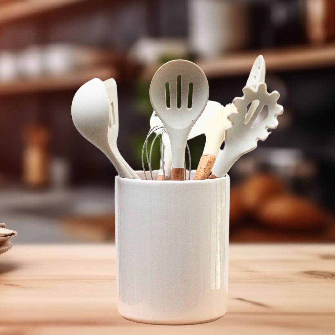 Cuchara Agujereada Premium Blanca 35 cm