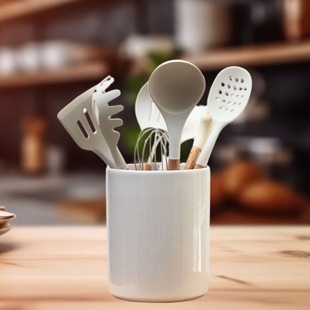 Cuchara de Silicona Premium Blanca 31cm