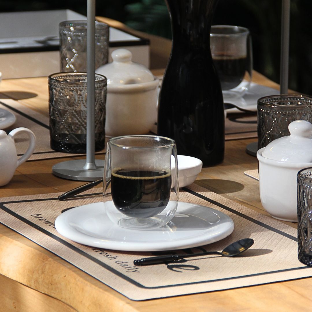 Vaso Doble Vidrio Recto 350 ml