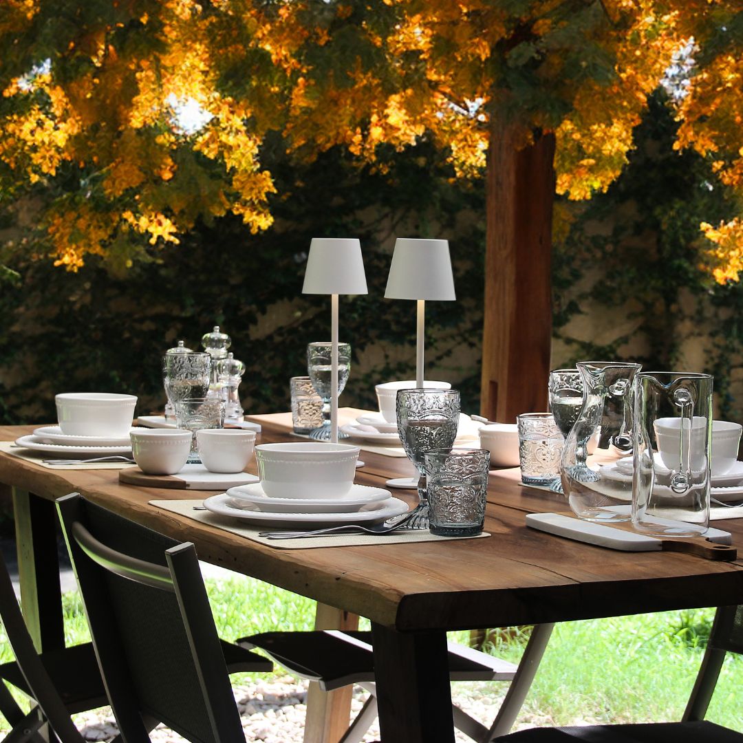 Juego 16 Piezas Queen con copas Blue