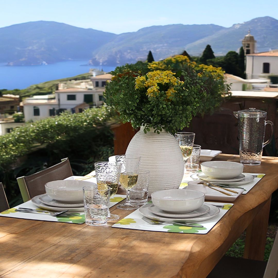 Pack 4 Platos Playos Positano Cream