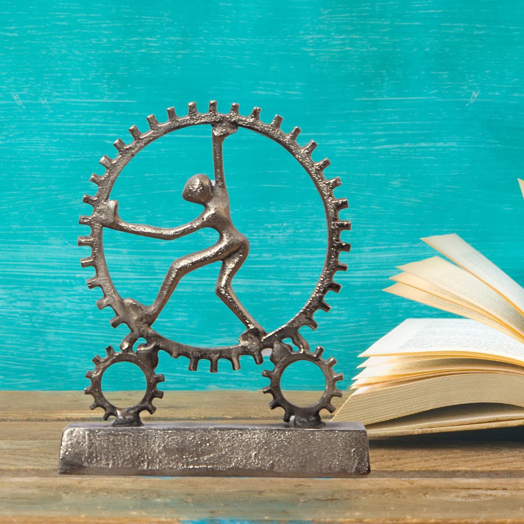 Escultura Rueda 25,5x20 cm