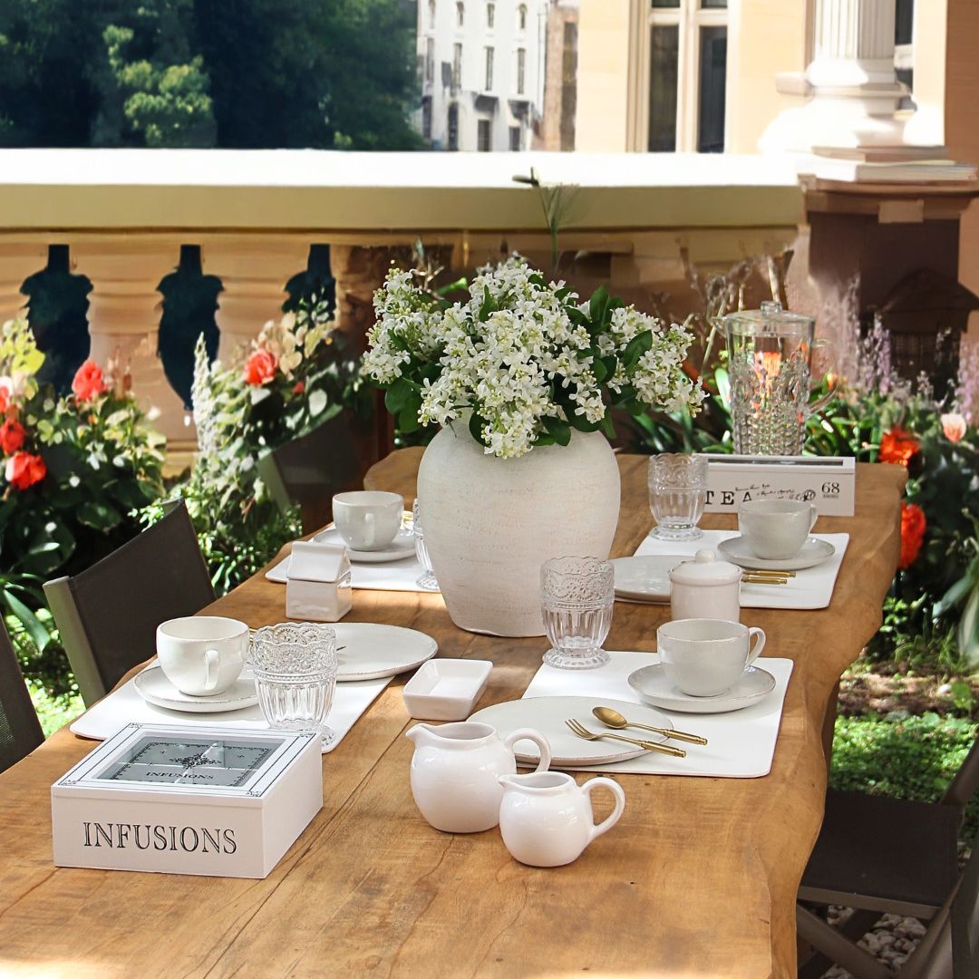 Juego 16 Piezas Positano Creem/Tazas de té