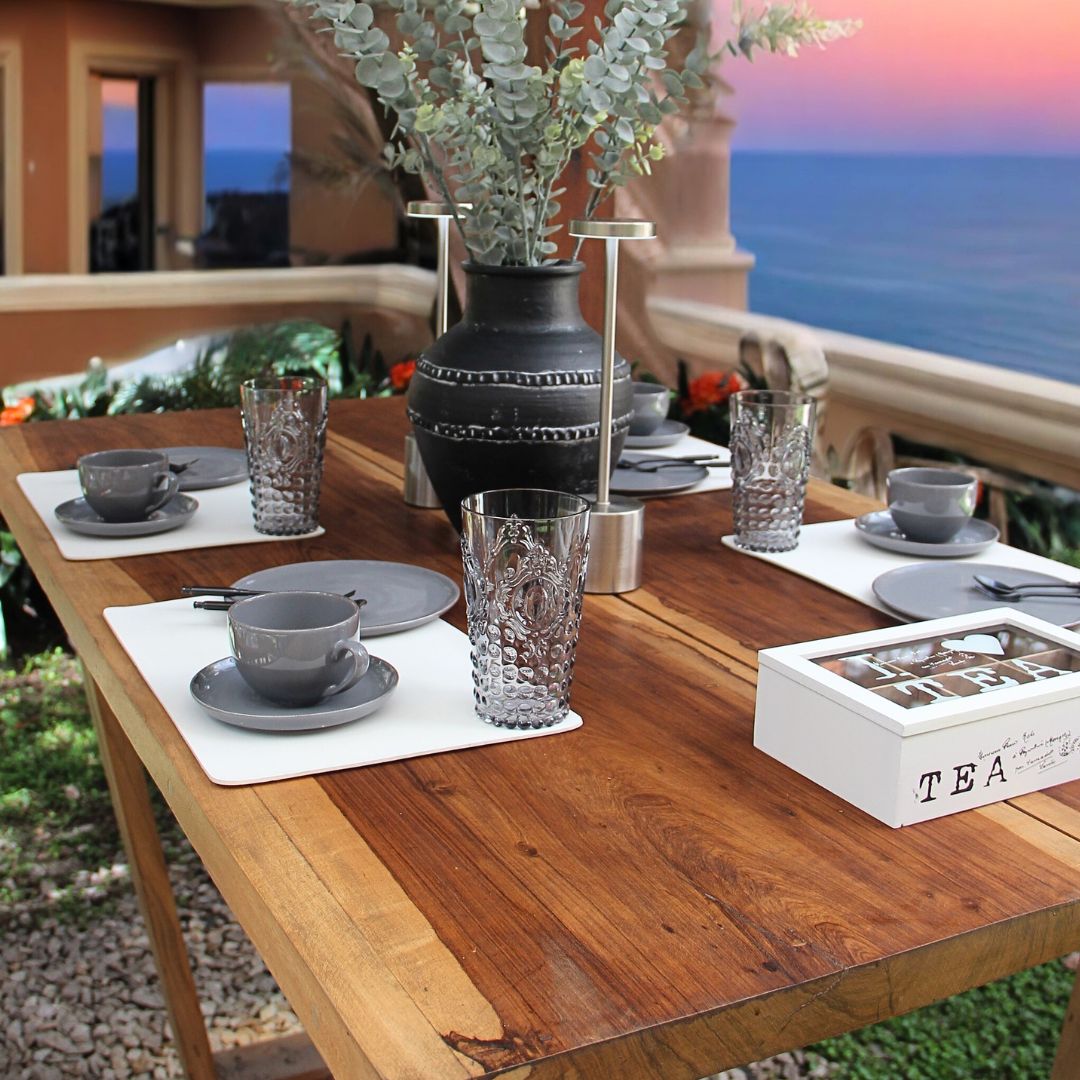 Juego 12 Piezas Positano Grey Tazas Té