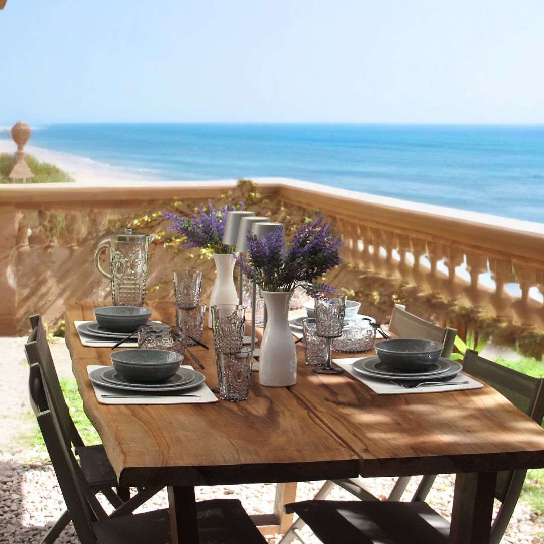 Plato Hondo Melamina Gris