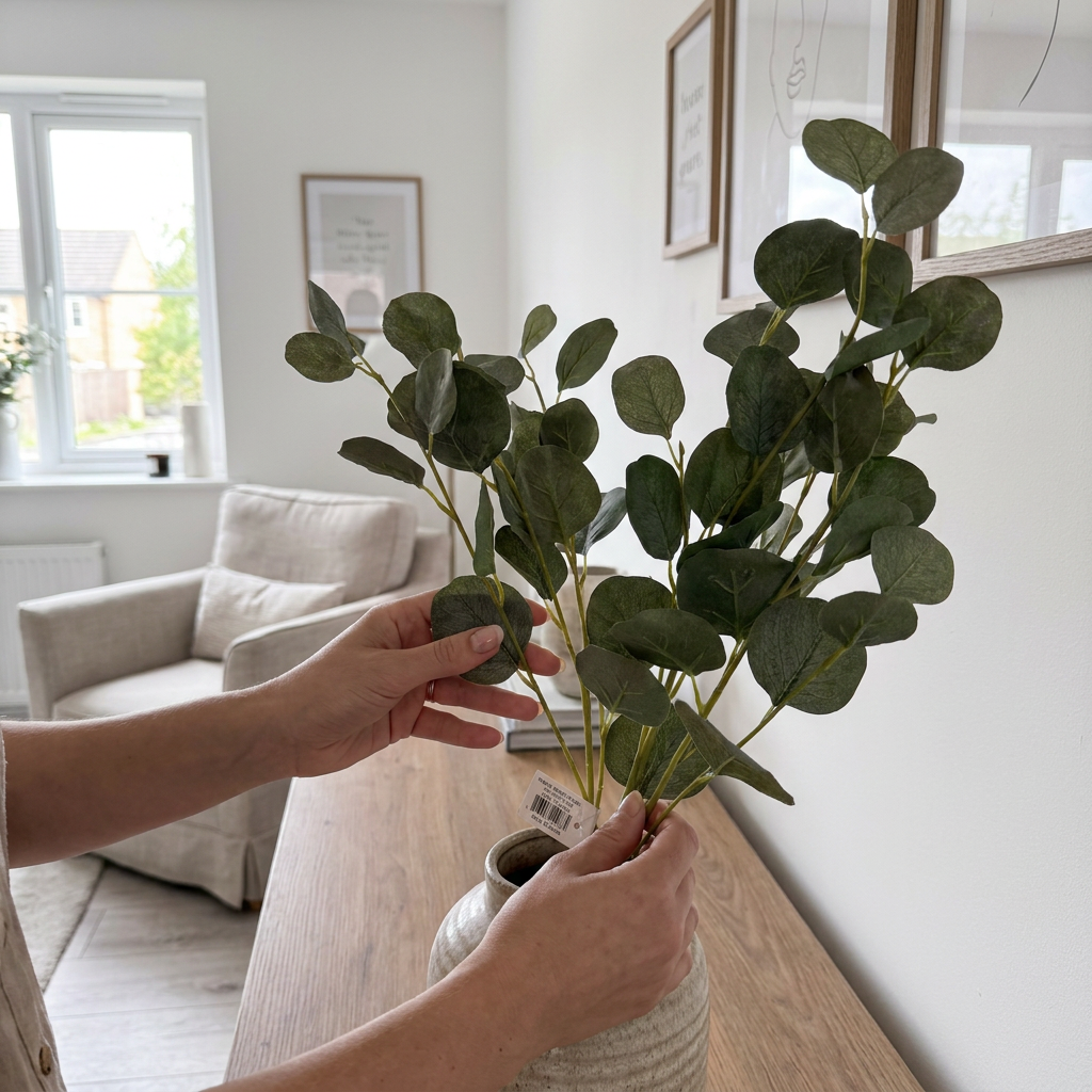 Eucalyptus Round Leaf Branch 80 cm