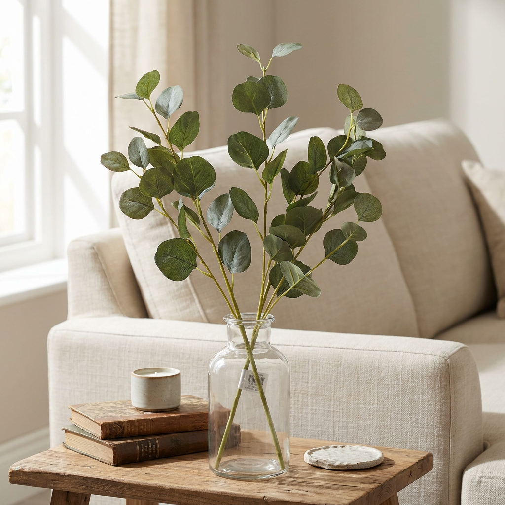 Eucalyptus Round Leaf Branch 80 cm