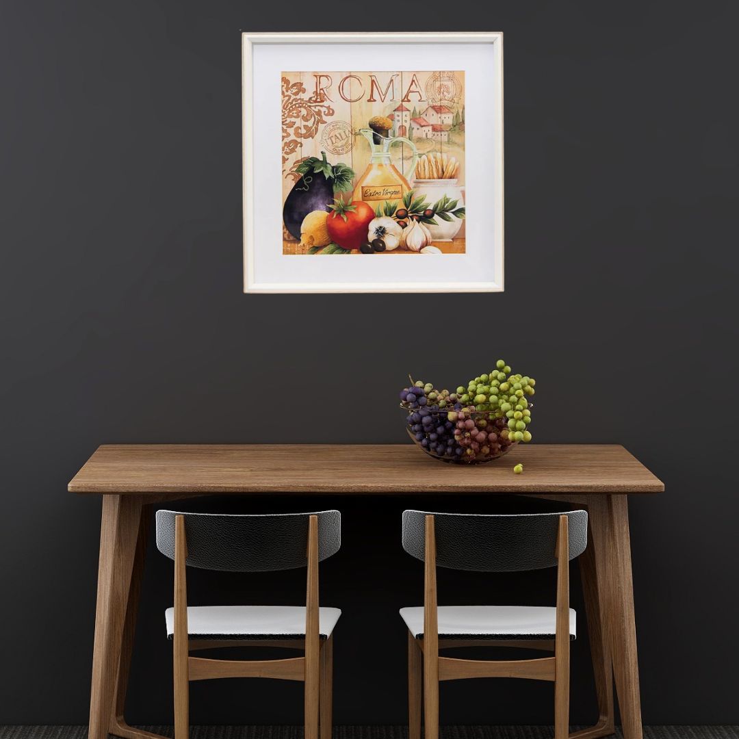 Cuadro Roma 40x40 cm Marco Claro