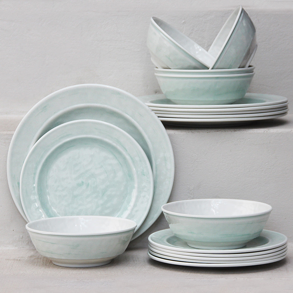 Juego 18 Piezas Melamina Menta