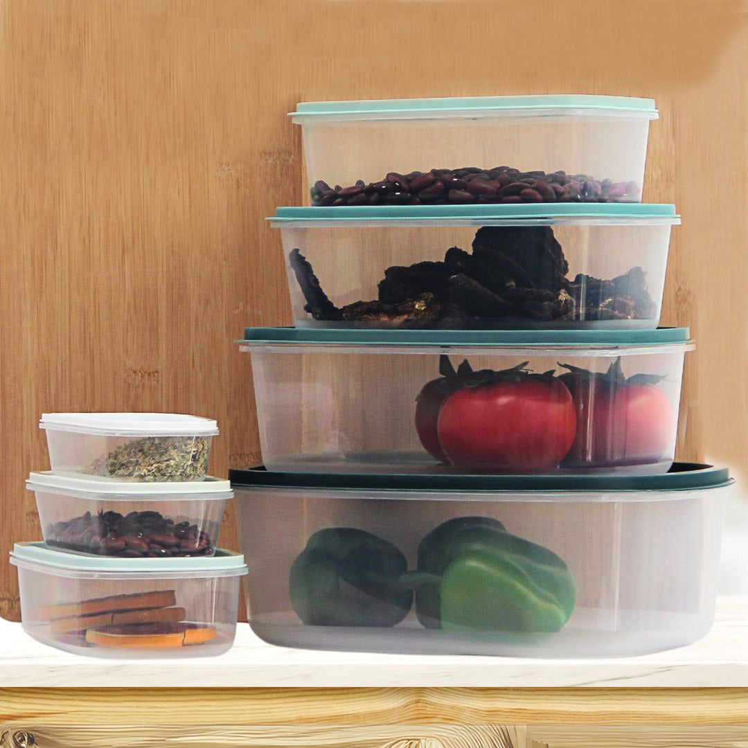 MultiTupper Set por 7 Rect. Green