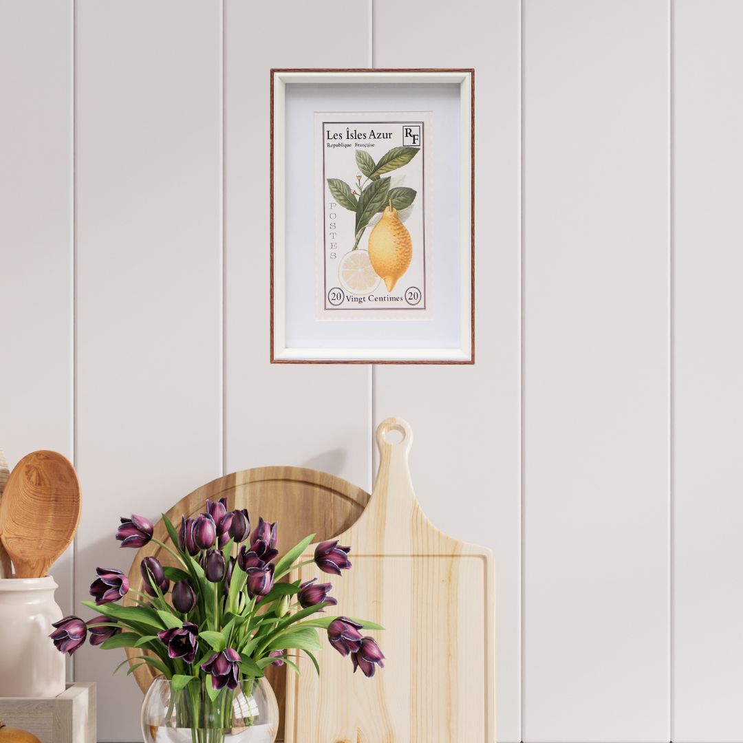 Cuadro Isles Azur 20x30 cm Marco Oscuro