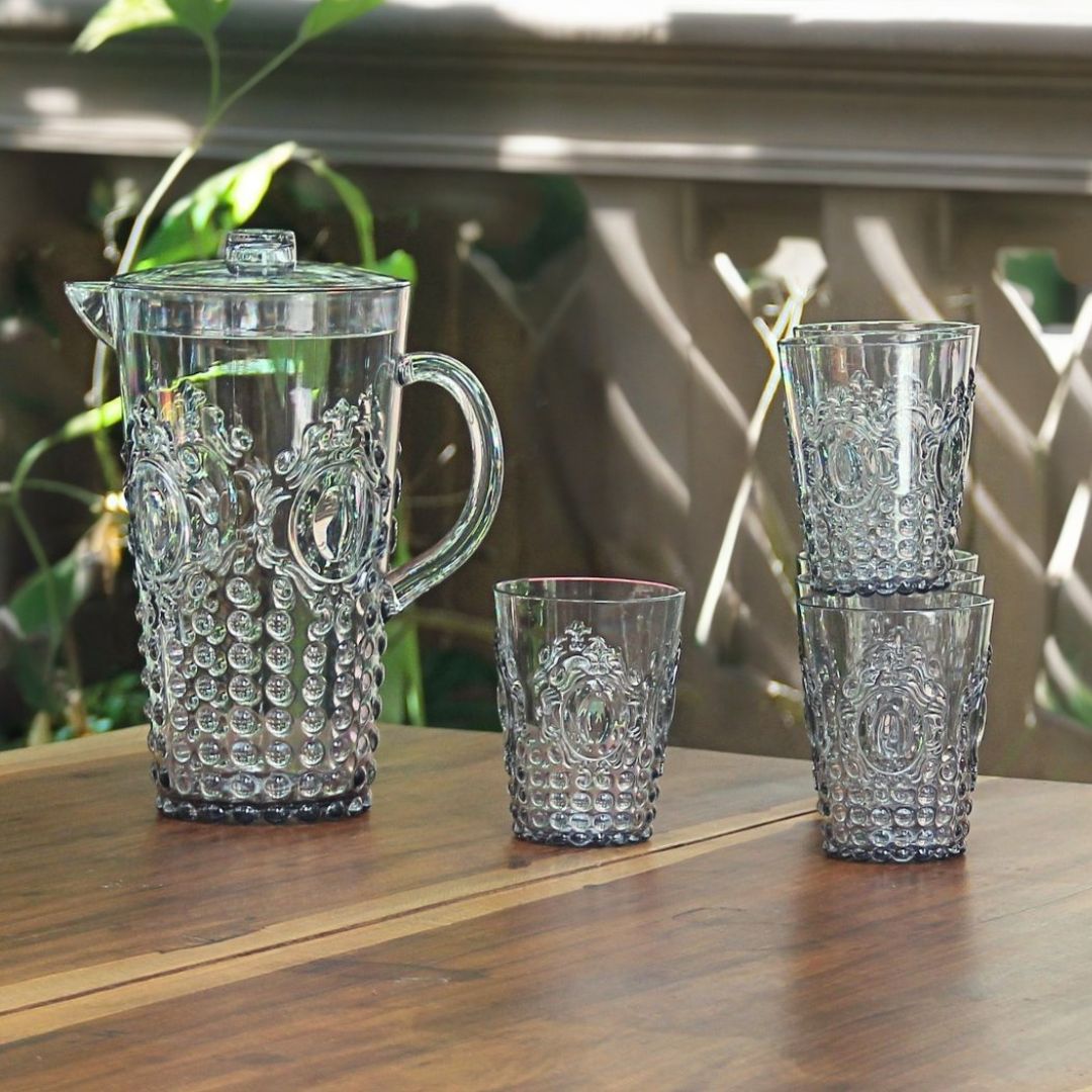 Pack 1 Jarra + 6 Vasos Imperial Smoky