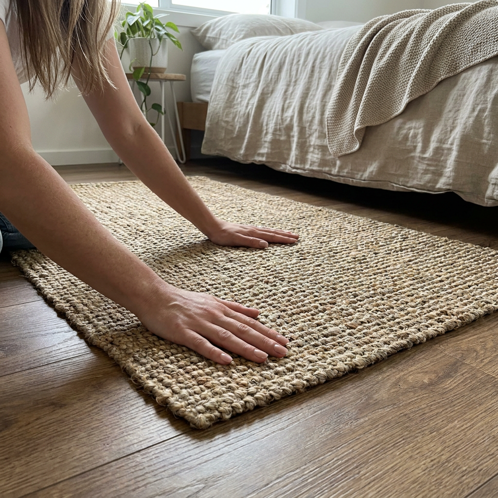 Alfombra de Yute Bucle 60 x 100 cm