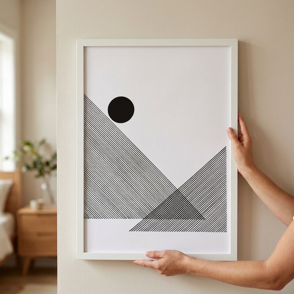 Cuadro Blanco Summit 50×70 cm