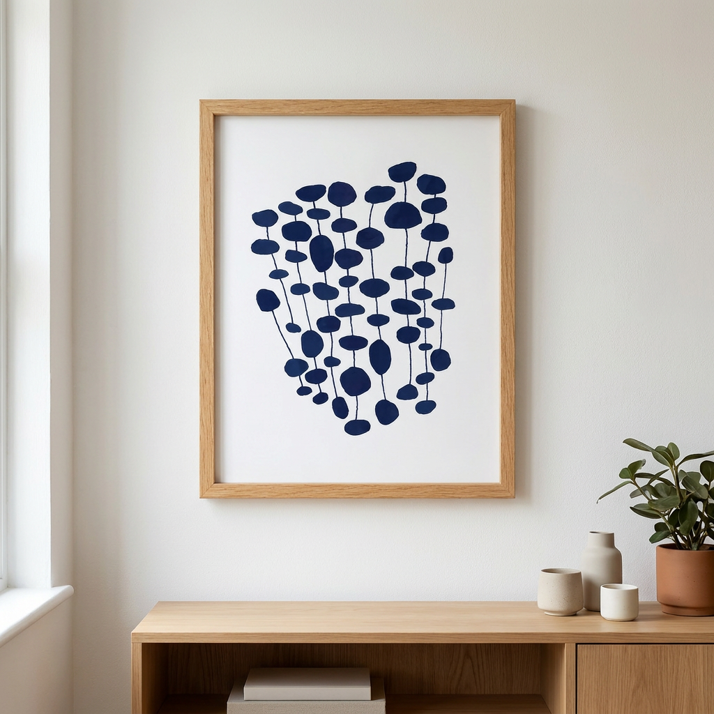 Cuadro Botanic Blue 30×40 cm