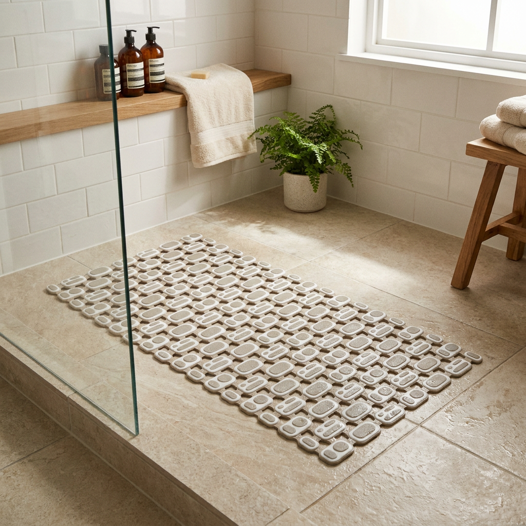 Alfombra Antideslizante Pop Beige (68×37 cm)