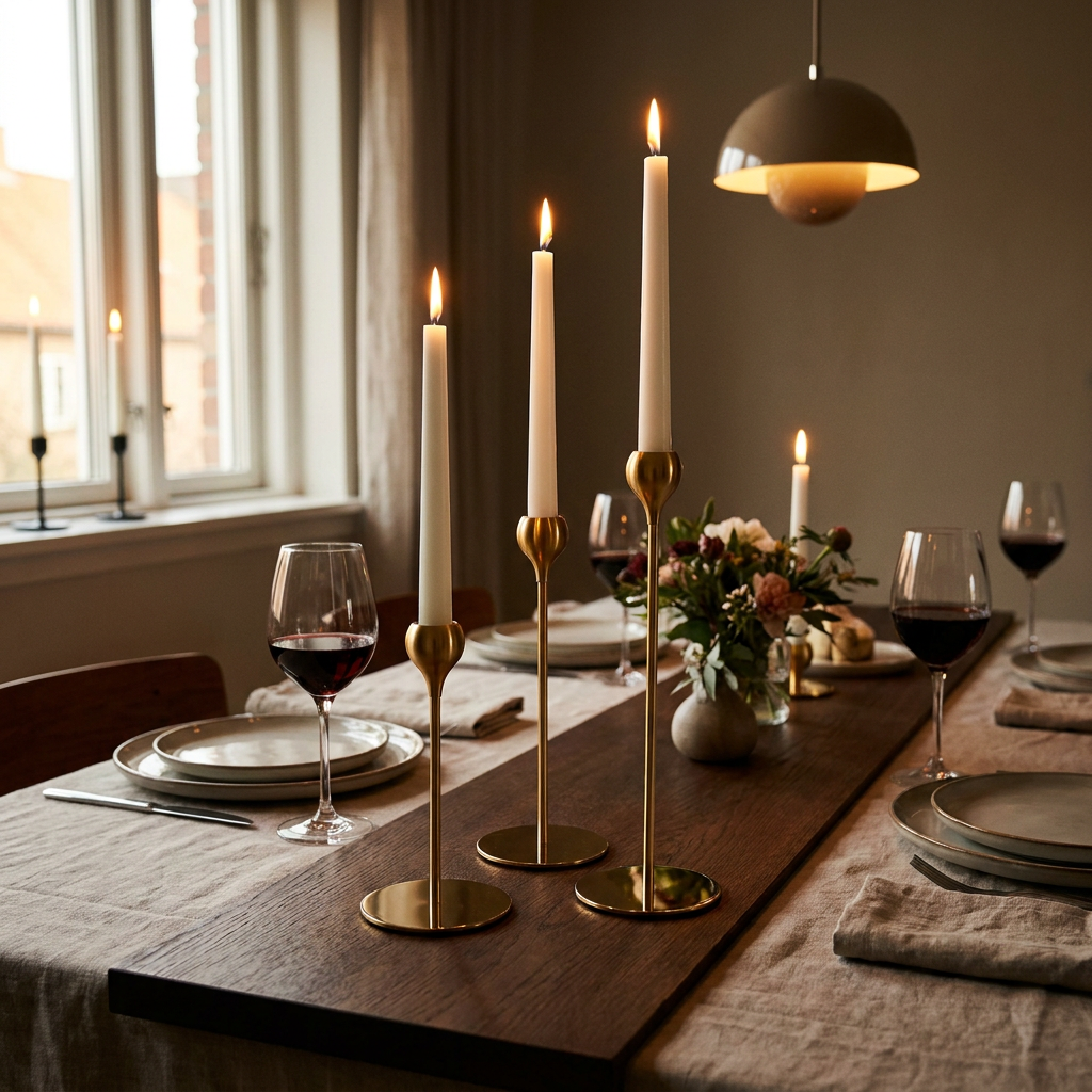 Candelabro Gold Set x 3