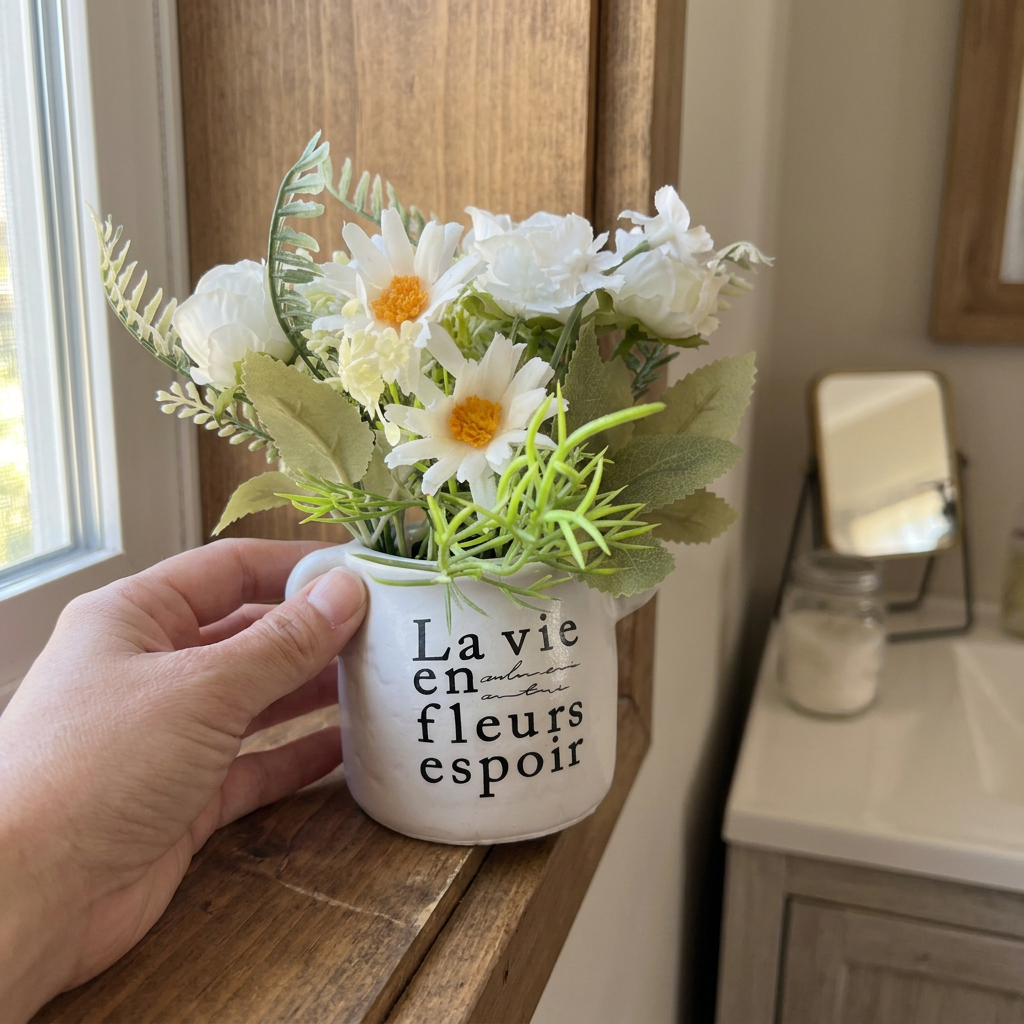 Mini Maceta La Vie en Fleurs — Bouquet Blanco