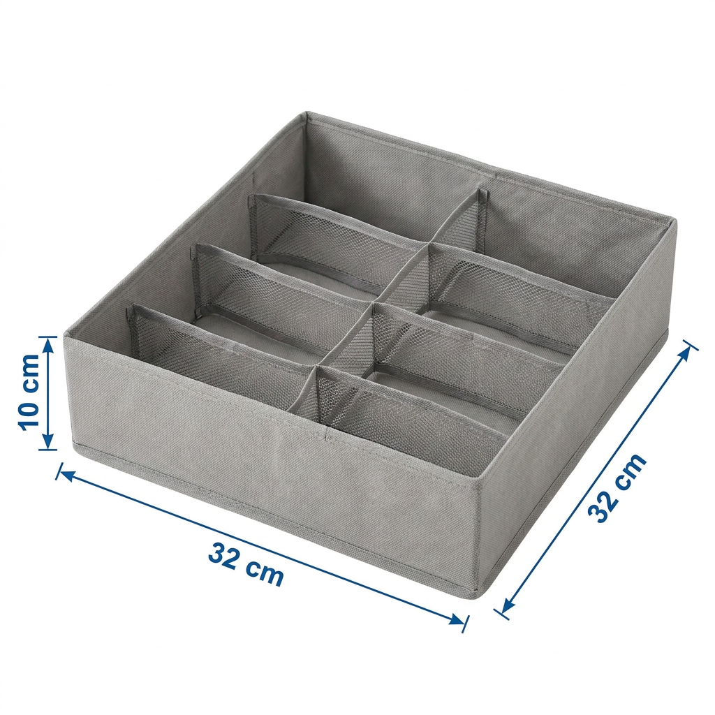 Organizador Zenith Cajón 8 Divisiones Gris