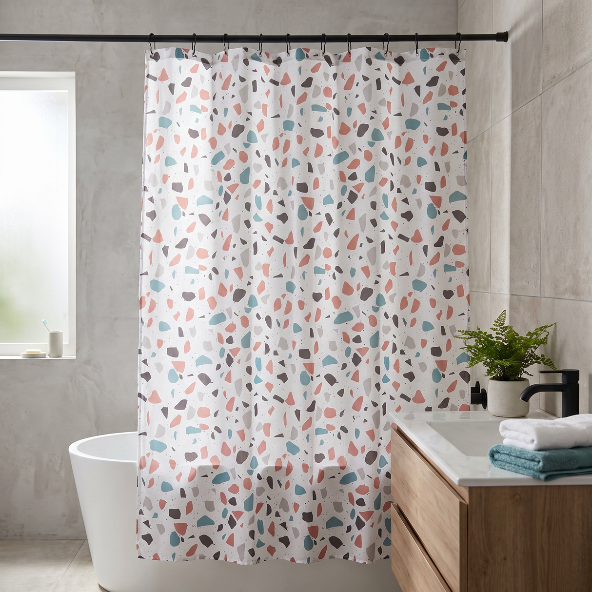 Cortina de Baño Terrazzo