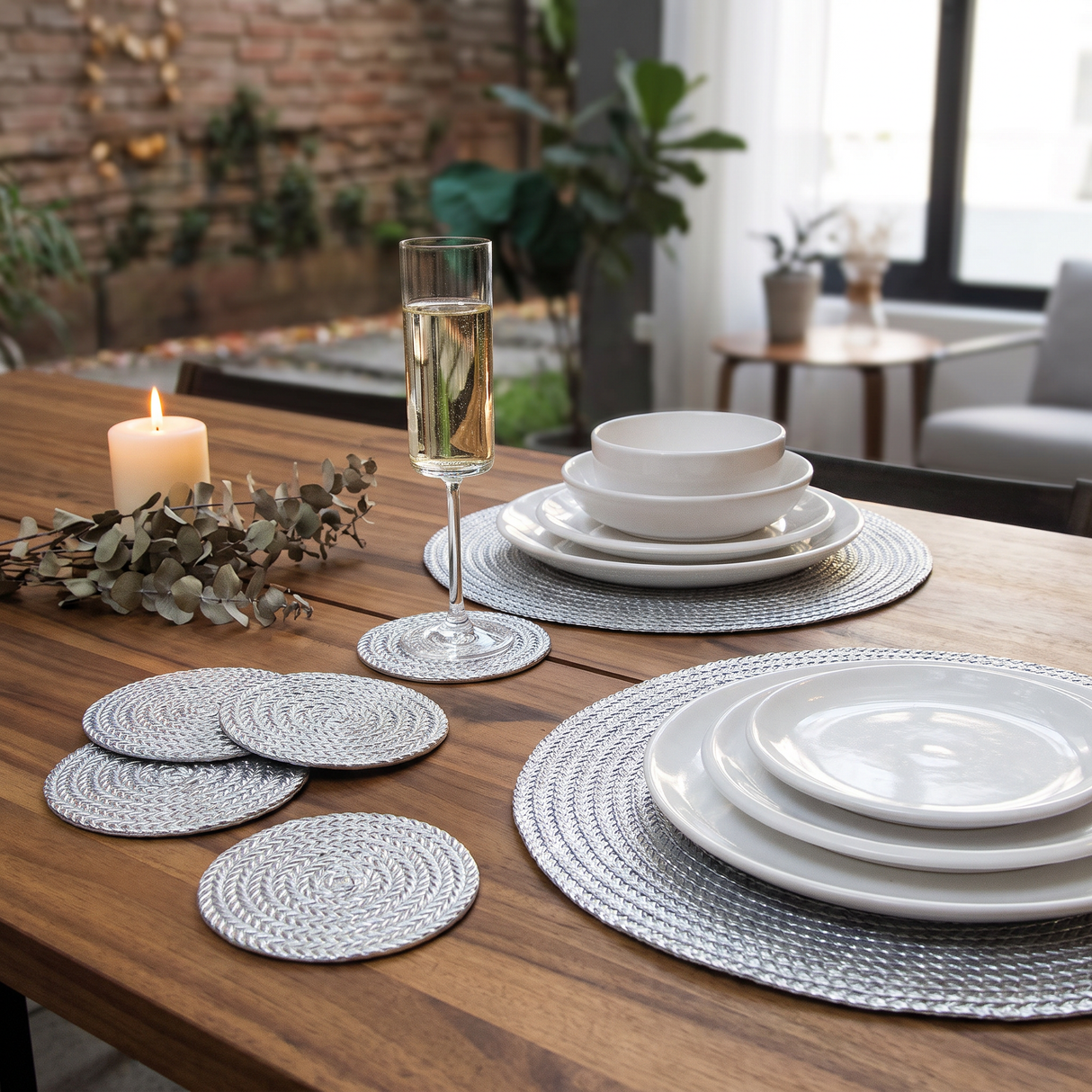 Posavasos Silver Chic – Set x 6