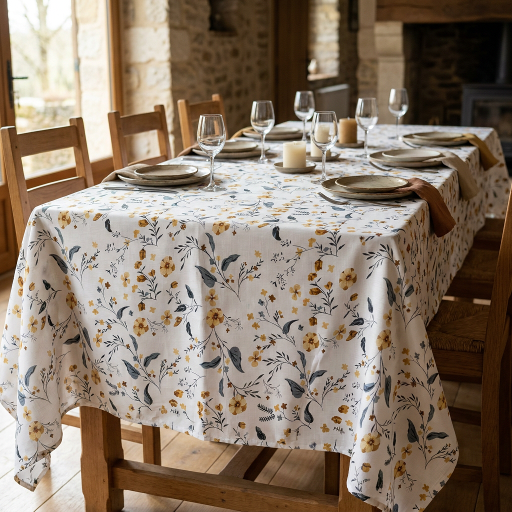 Mantel Flores Silvestres 1,52 x 3,50 mts