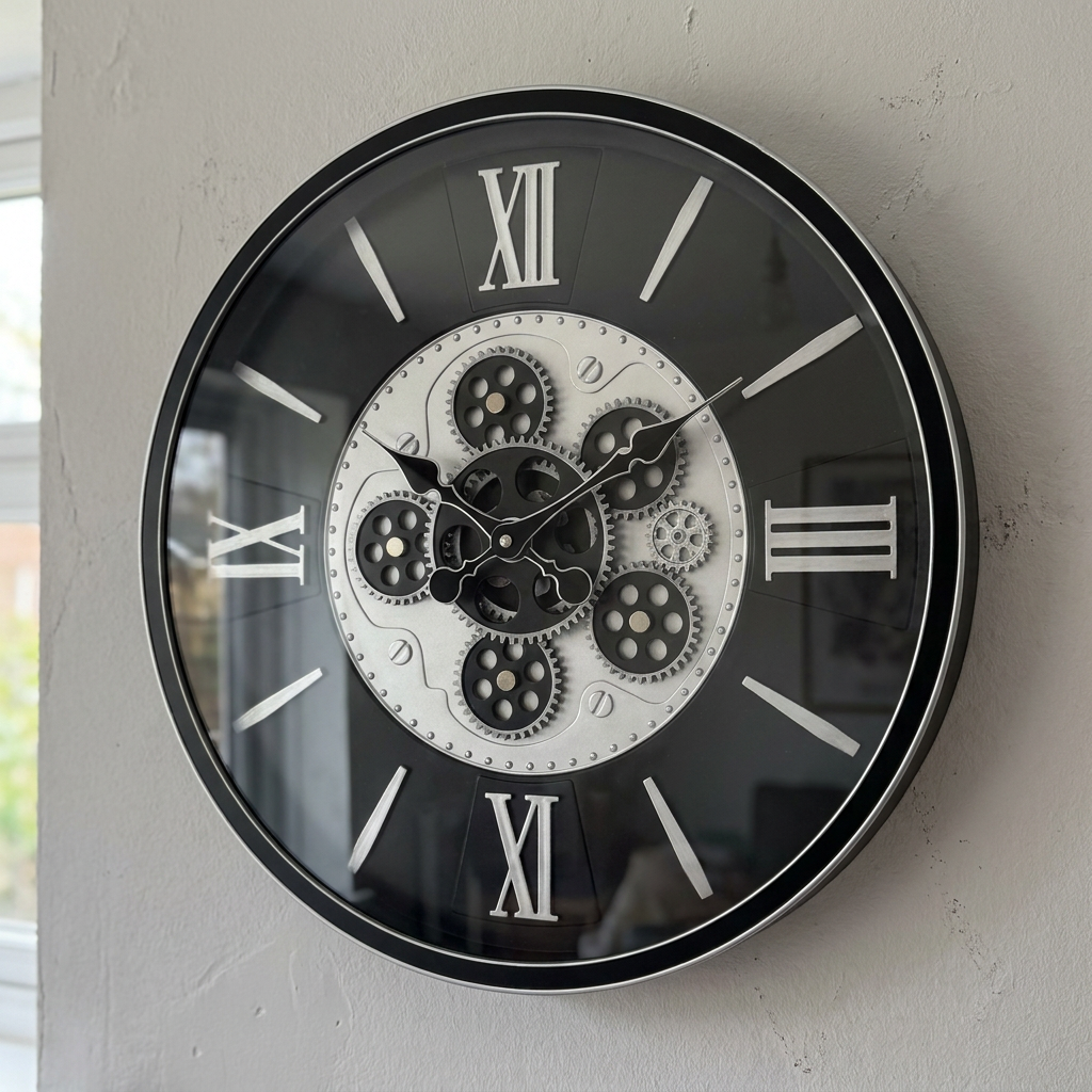 Reloj Engranajes Midnight 37 cm