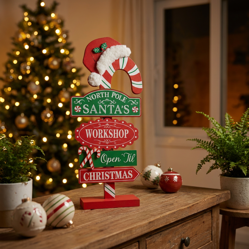 Cartel Santa's Workshop 36 cm