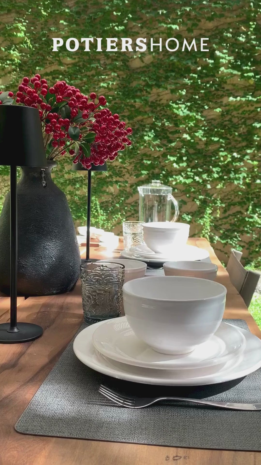 Juego 16 piezas Lisboa Vaso Hampton Blue