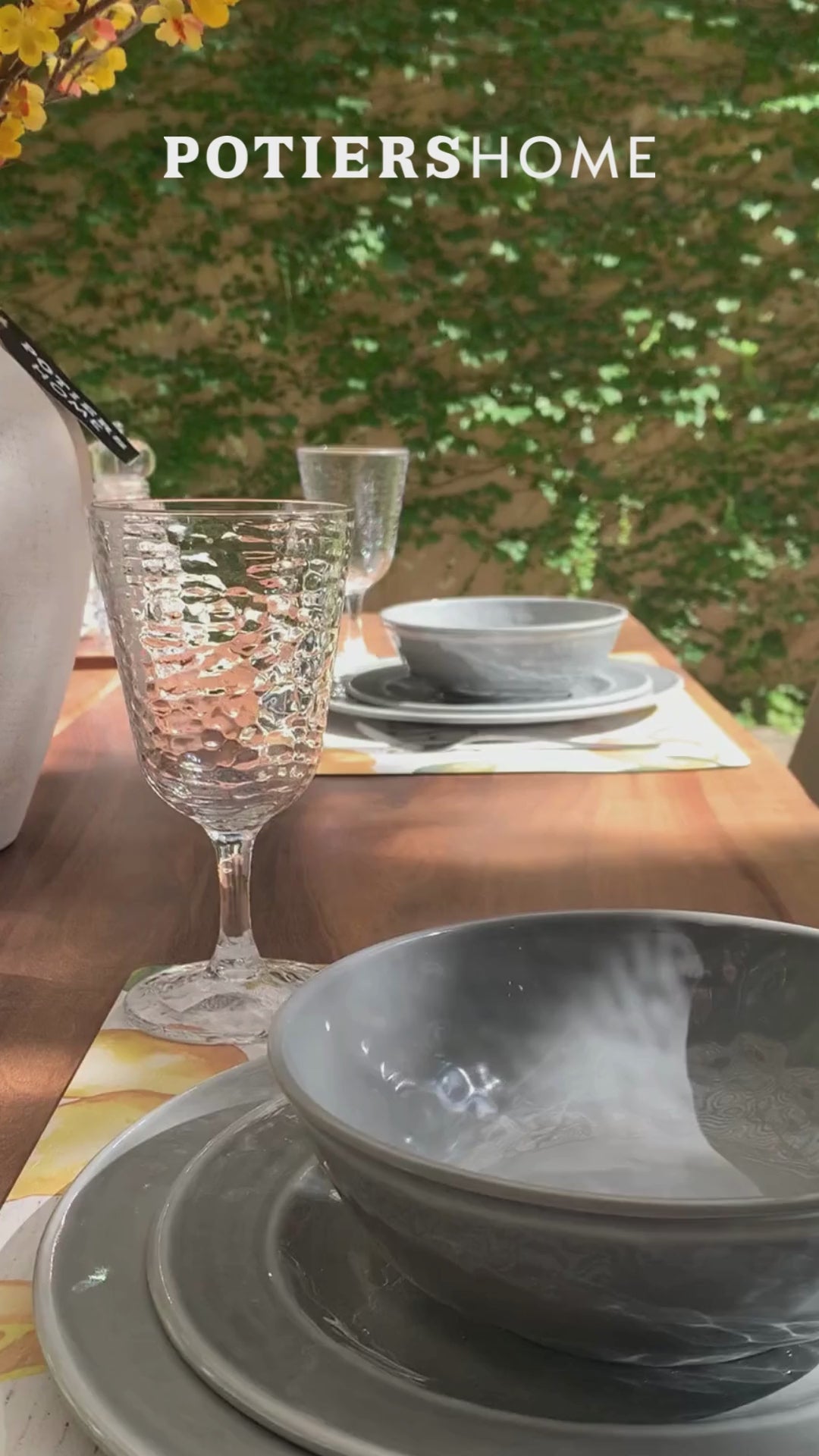 Plato Hondo Melamina Gris