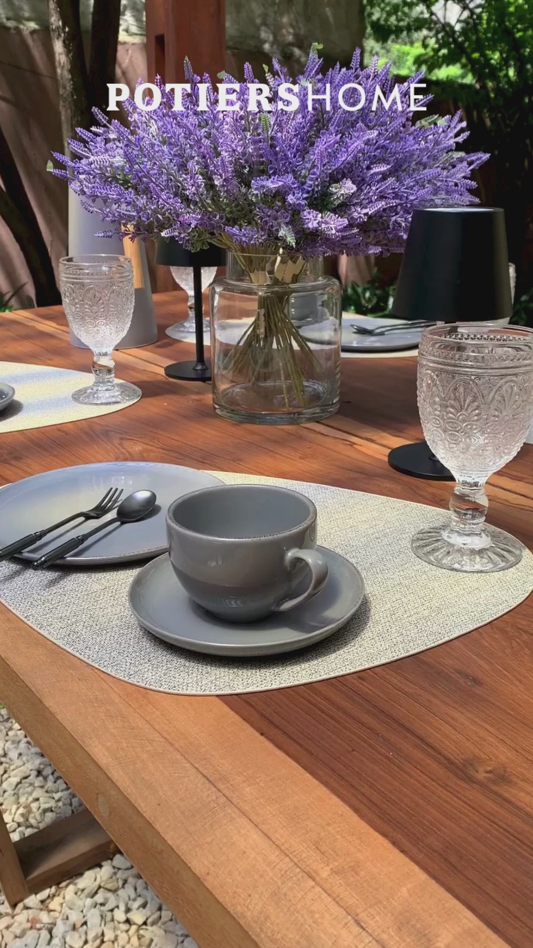 Taza c/Plato Positano Grey