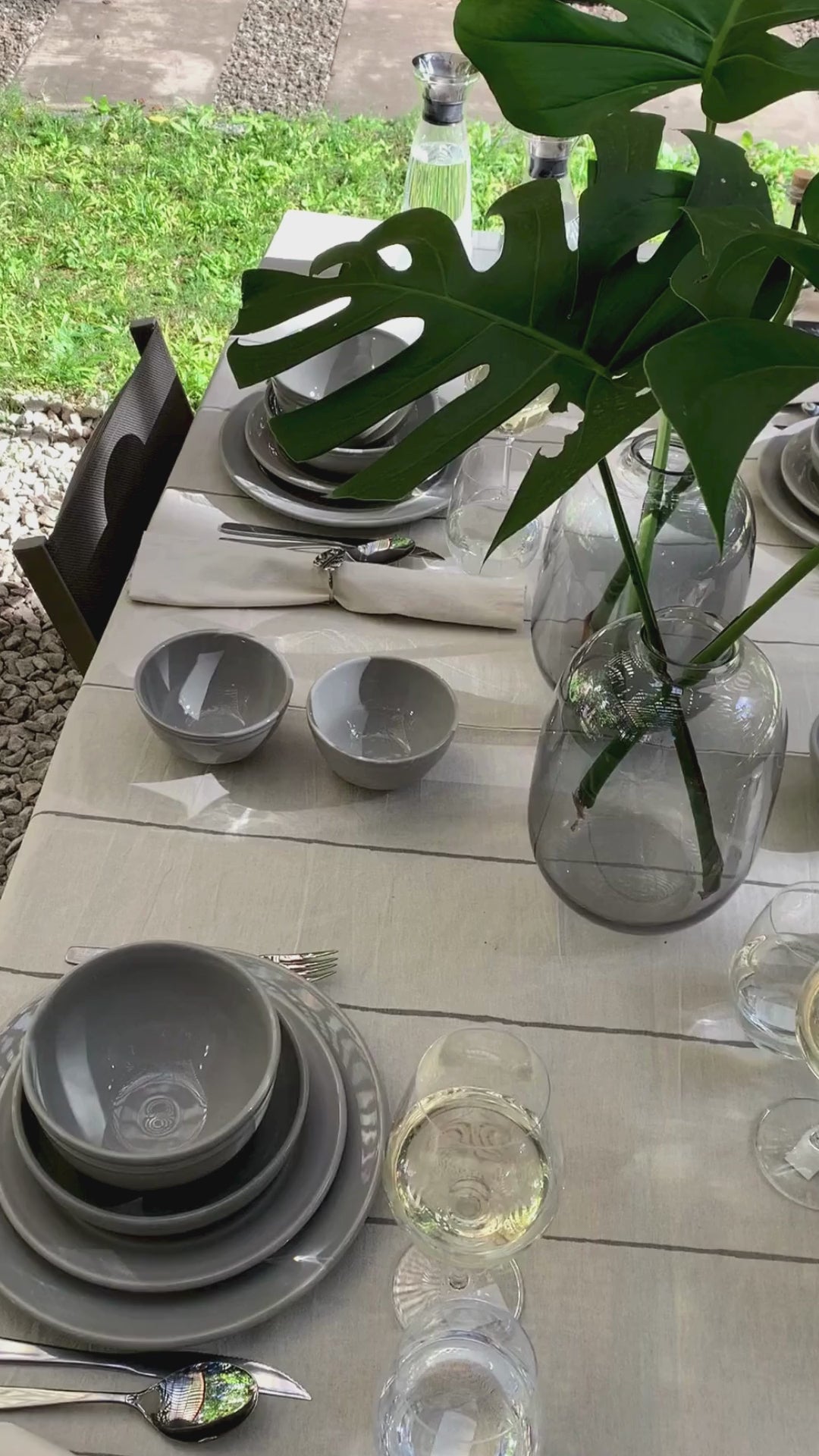 Plato Postre Lisboa Gris