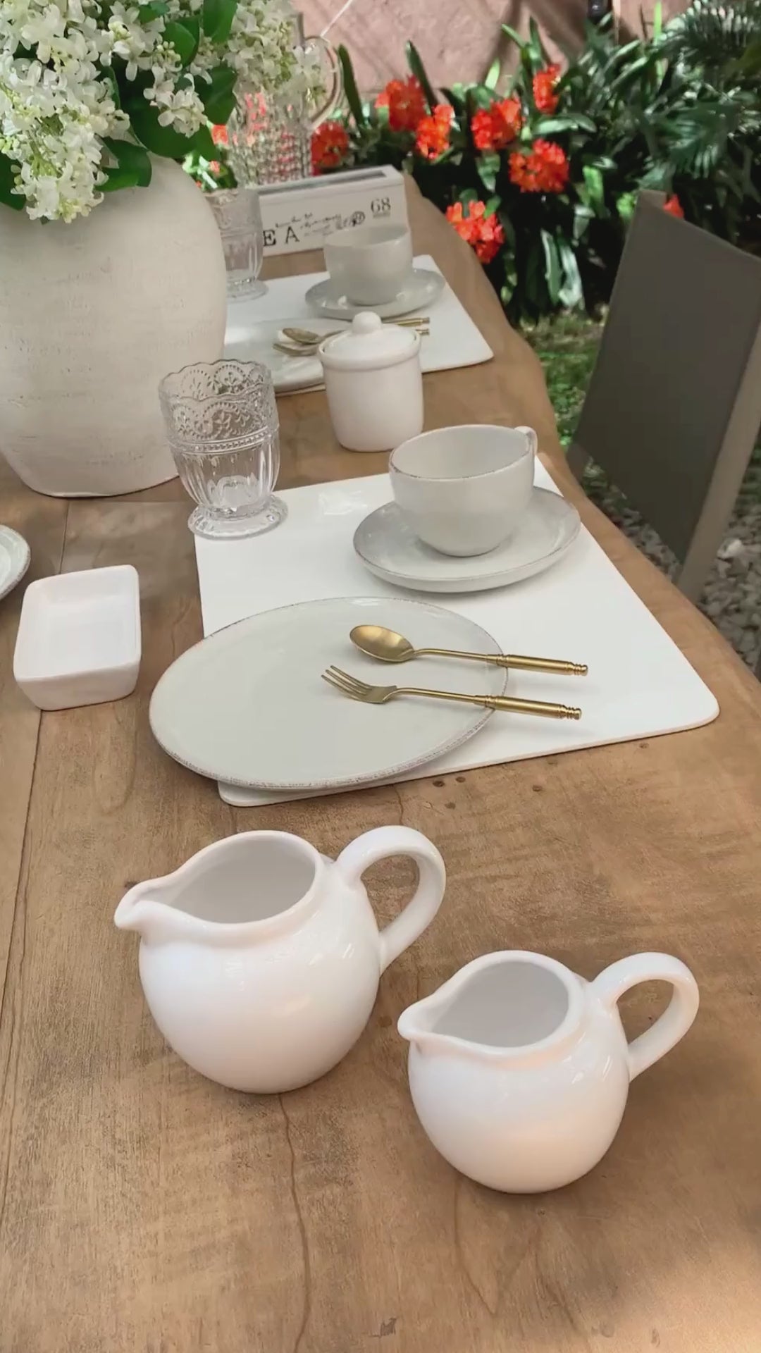 Juego 12 Piezas Positano Cream Tazas de té