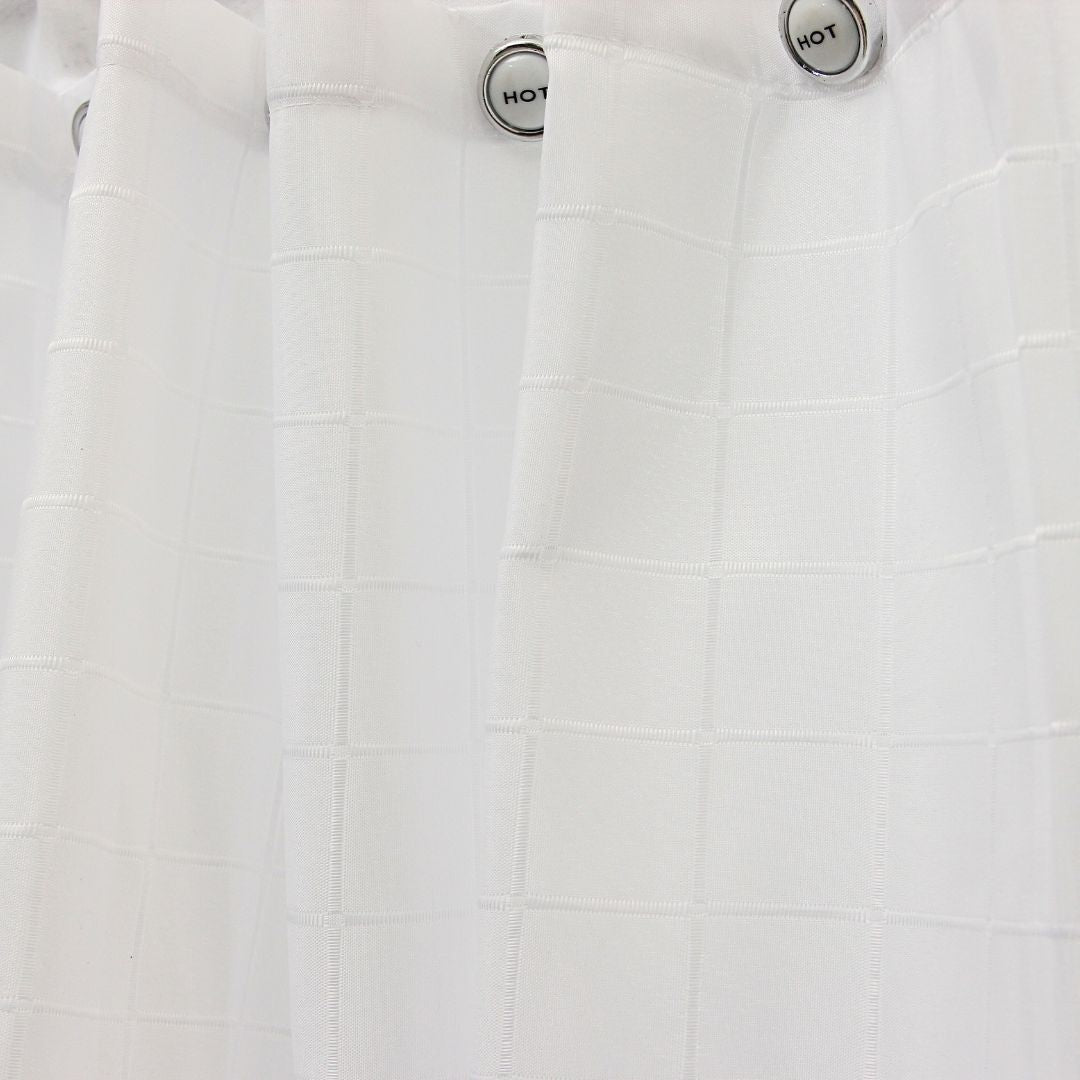 Cortina de Baño Elegance Blanca