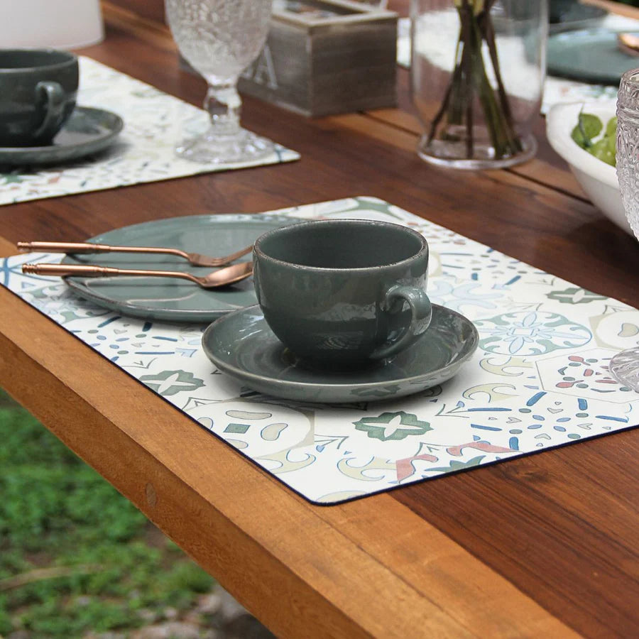 Juego 12 Piezas Positano Green c/Tazas Té