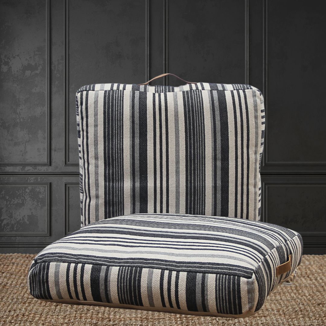 Almohadón Line Grey 60 cm x 60 cm x 10 cm