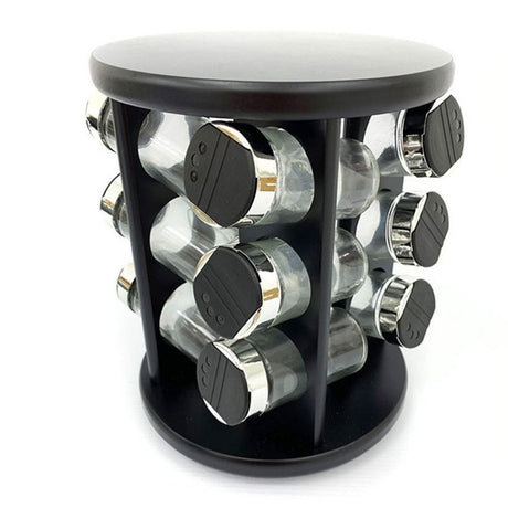 Especiero Madera Negra x12